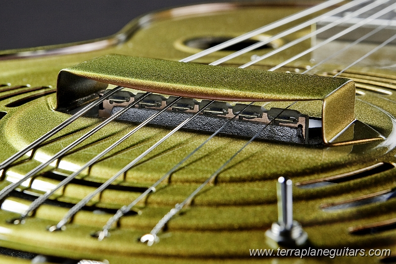 Under_Cover.jpg - Close up of bridge saddle/ transducer by Richard Barbera. Note the 2-way pickup selector.